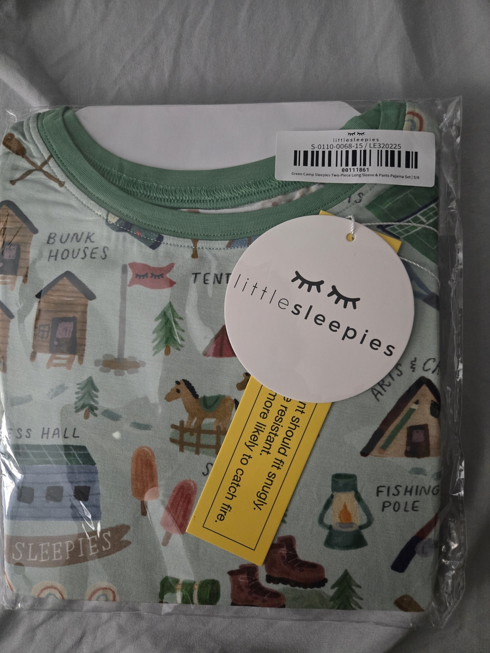 Little Sleepies Camp Sleepies 2 Piece Pajama Set